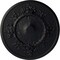 Ekena Millwork Flower Ceiling Medallion (Fits Canopies up to 3 7/8"), Hand-Painted Steel Gray, 27"OD x 1 1/8"P CM27FLSGS - alternate 1